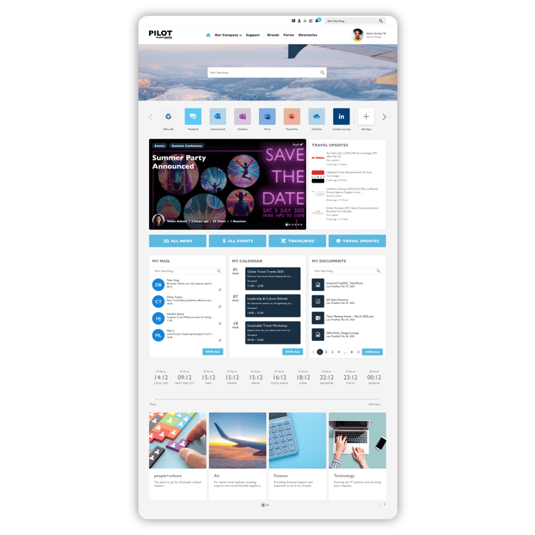 homepage screen 2